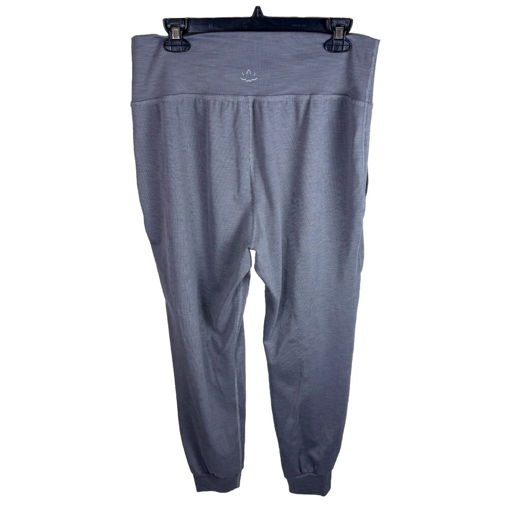 Beyond Yoga Joggers Spacedye Midi Waistband Ribbed Gray XL Lounge Pants Gym